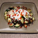 Vegetable Hash and Eggs